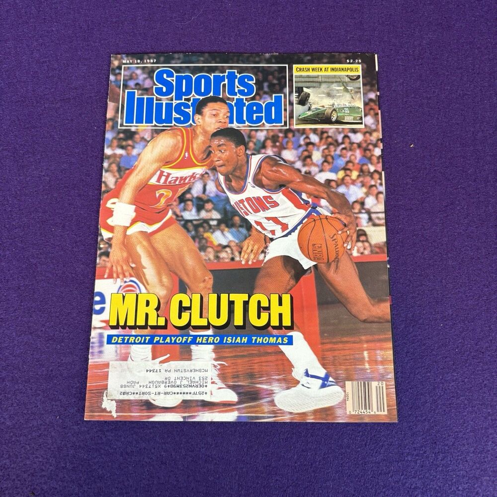 Sports Illustrated May 1987 Detroit Pistons Isiah Thomas Magazine Cover